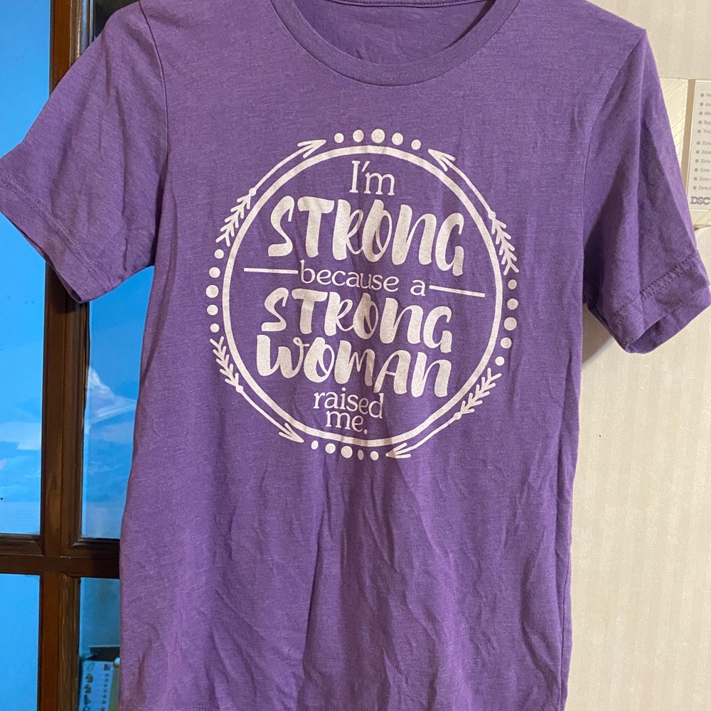 Bella Canvas Purple Extra Soft Strong Woman Raised Me Tee